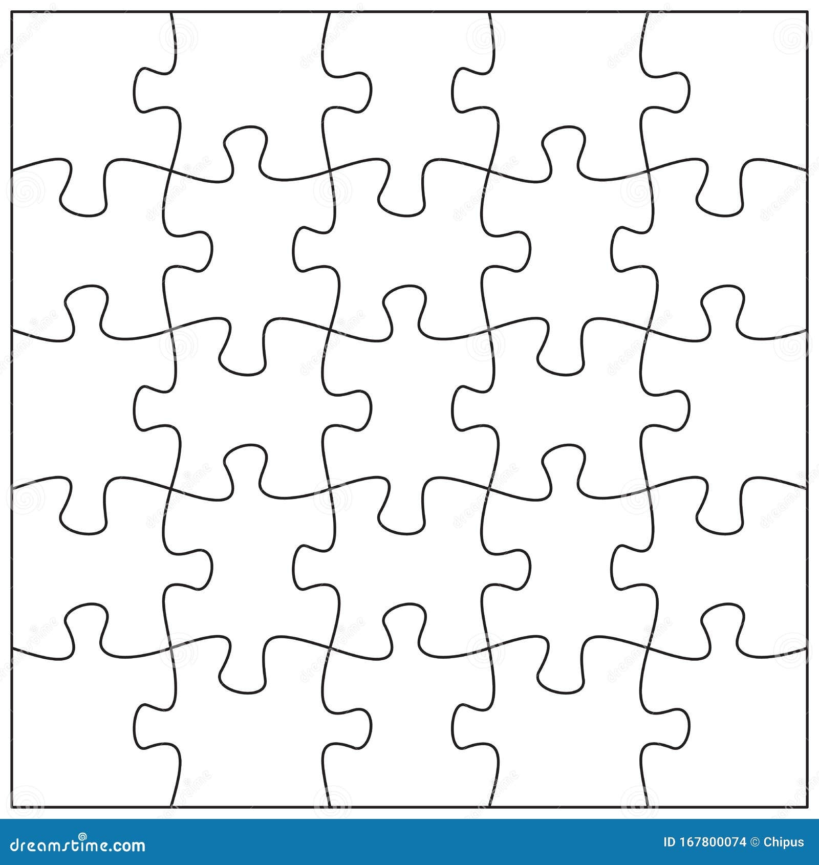 20 Piece Puzzle Template Printable Printable Templates