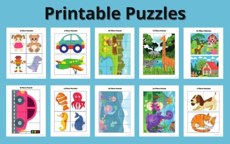 28 Free Printable Puzzles For Toddlers And Preschoolers PDF 