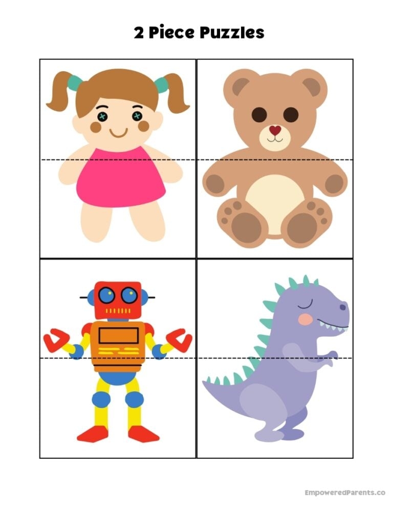 28 Printable Puzzles For Toddlers And Preschoolers PDF Empowered 