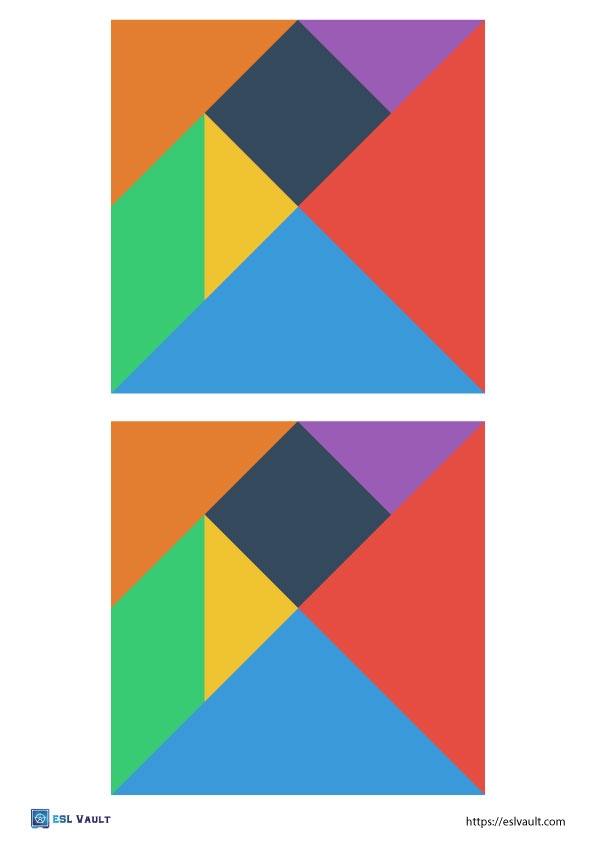 32 Free Printable Tangram Puzzles PDF ESL Vault