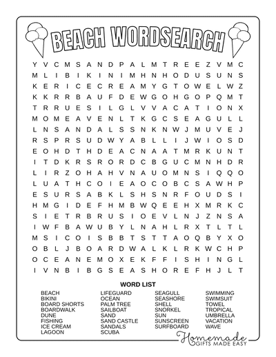 9 Best Free Printable Summer Word Search Puzzles For Kids Artofit