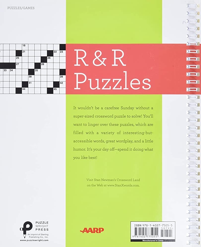 Aarp Crossword Puzzle Books Free Crossword Puzzles Printable