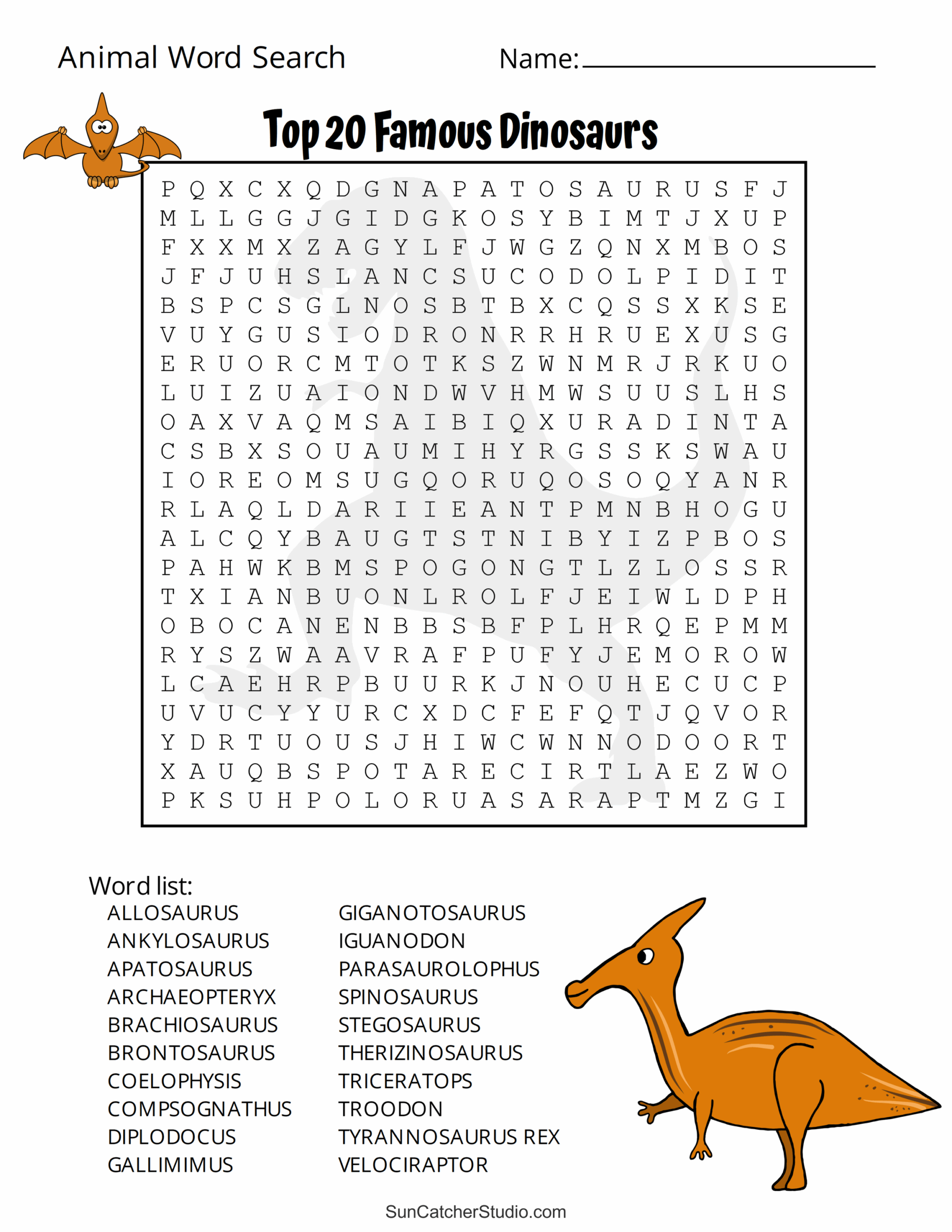 Animal Word Search Puzzles Printable Word Search Maker