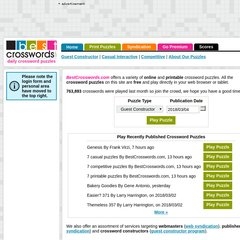 Best Crosswords Casual Printable Noredhop