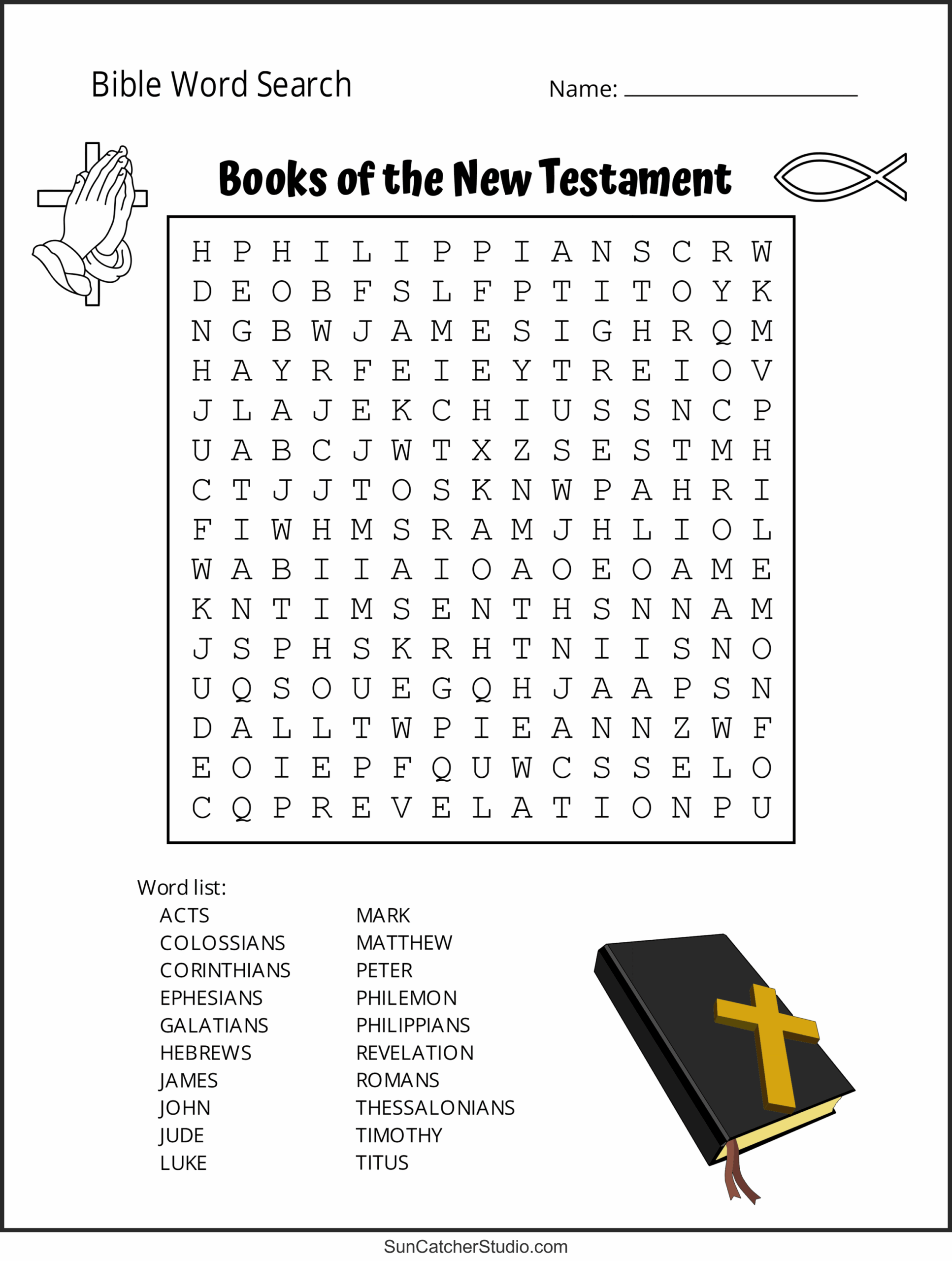 Bible Word Search Printable NBKomputer