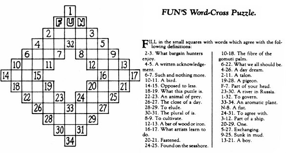 Can You Solve The Very First Published Crossword Puzzle Literary Hub