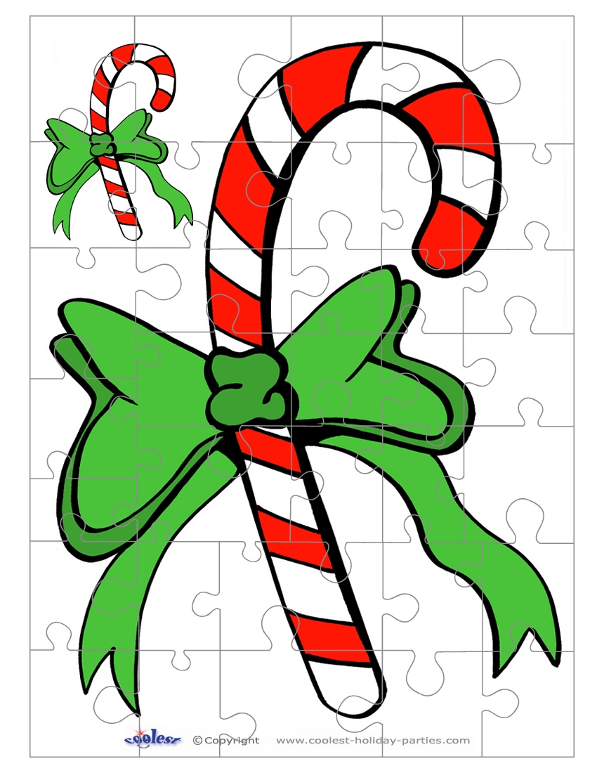 Candy Cane Puzzle Printable Candy Cane Puzzle Printable