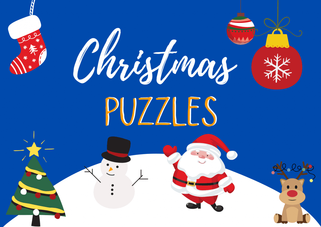 Christmas Puzzle Games Free Printable Festive Game Templates