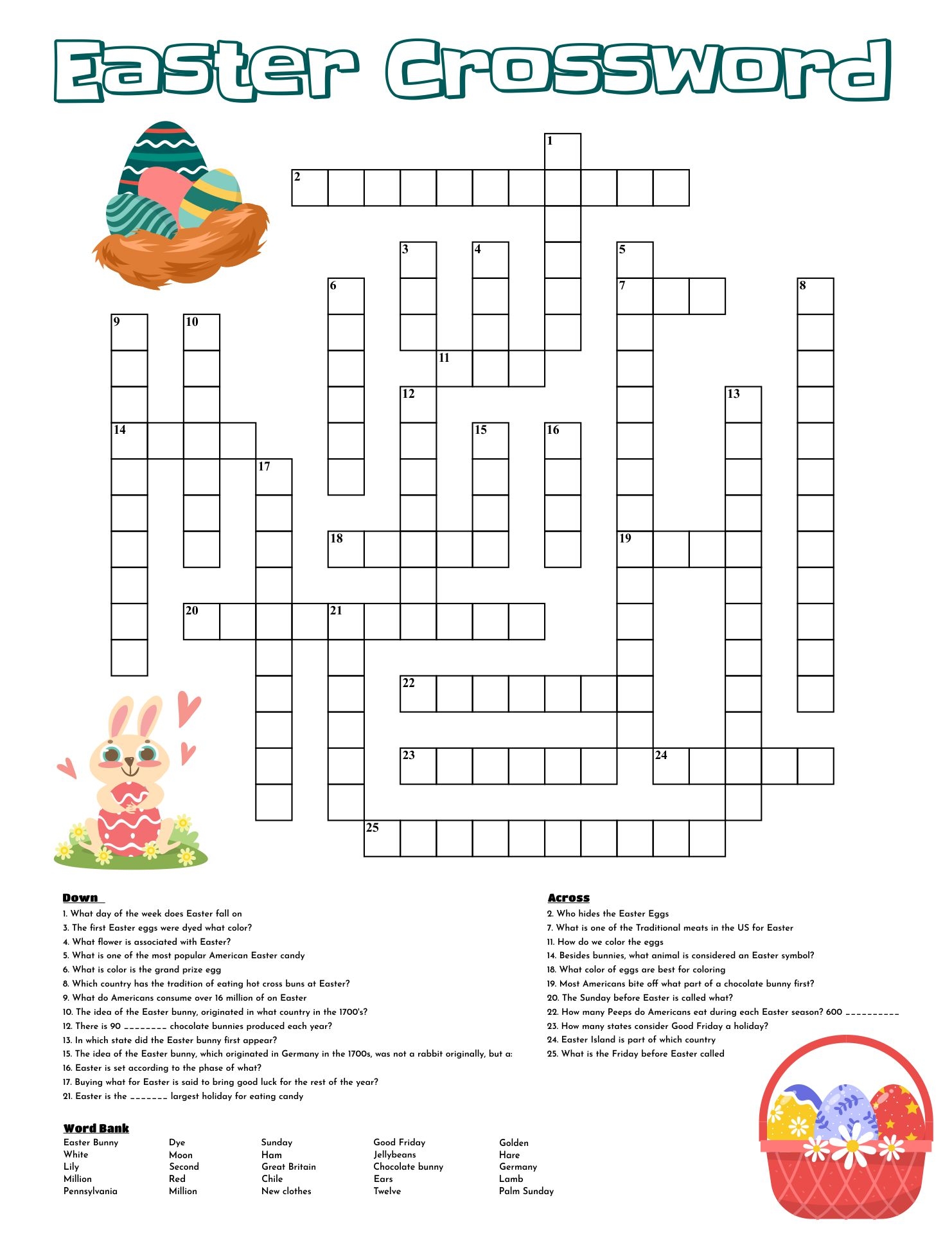 Cross Word Puzzles Printable Prntbl concejomunicipaldechinu gov co