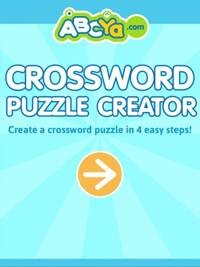 Crossword Puzzle Creator ABCya Worksheets Library