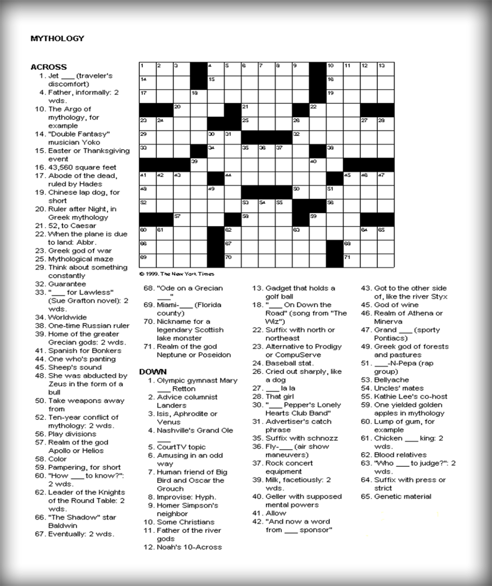 Crossword Puzzle Free Daily Joyfasr