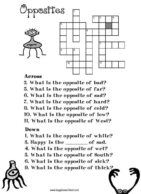 Crosswords For ESL