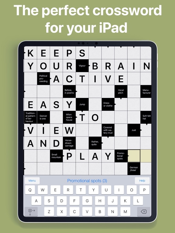 Crosswords Plus The Free Crossword Puzzles App For IPad Screenshot