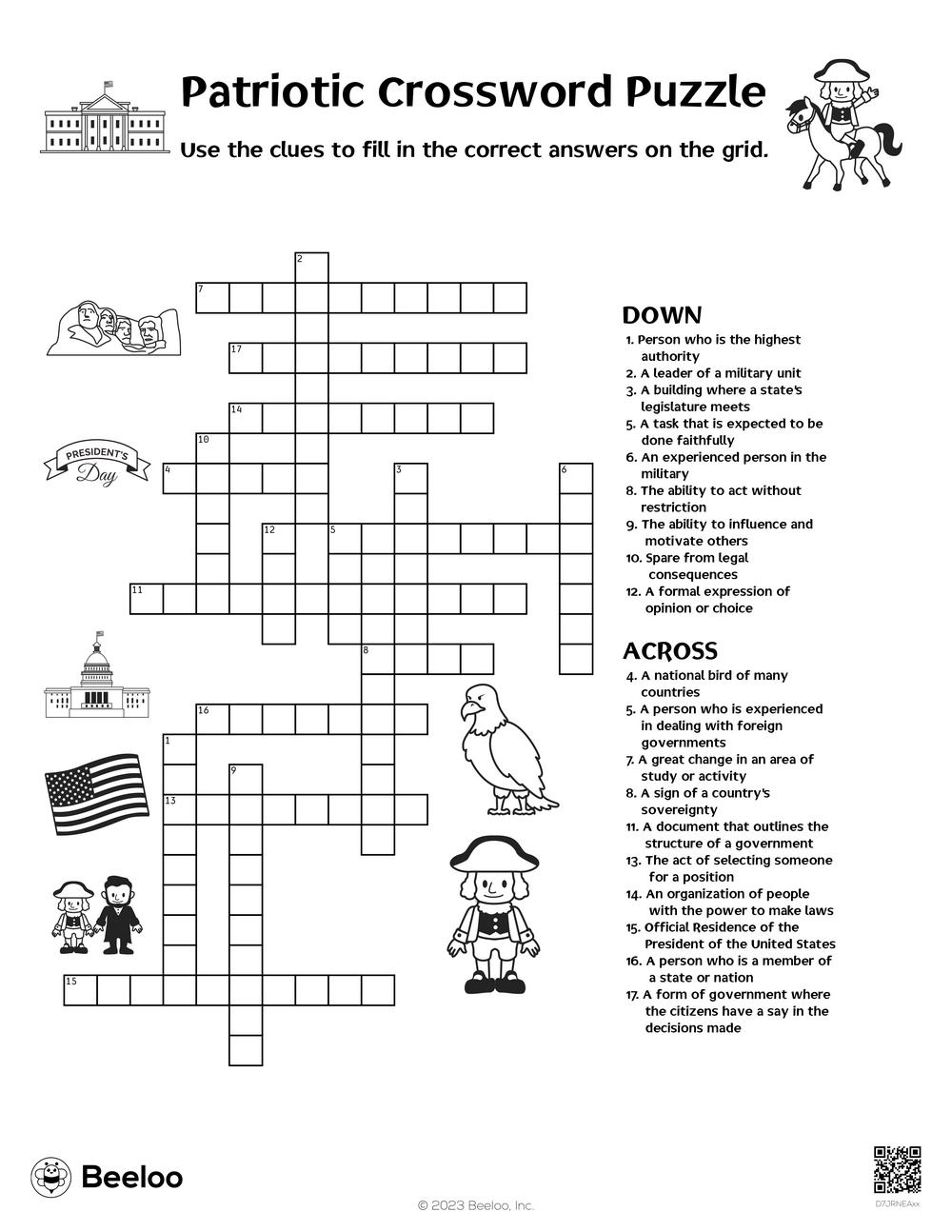 Easy Crossword Puzzle Printable Printable Free Templates