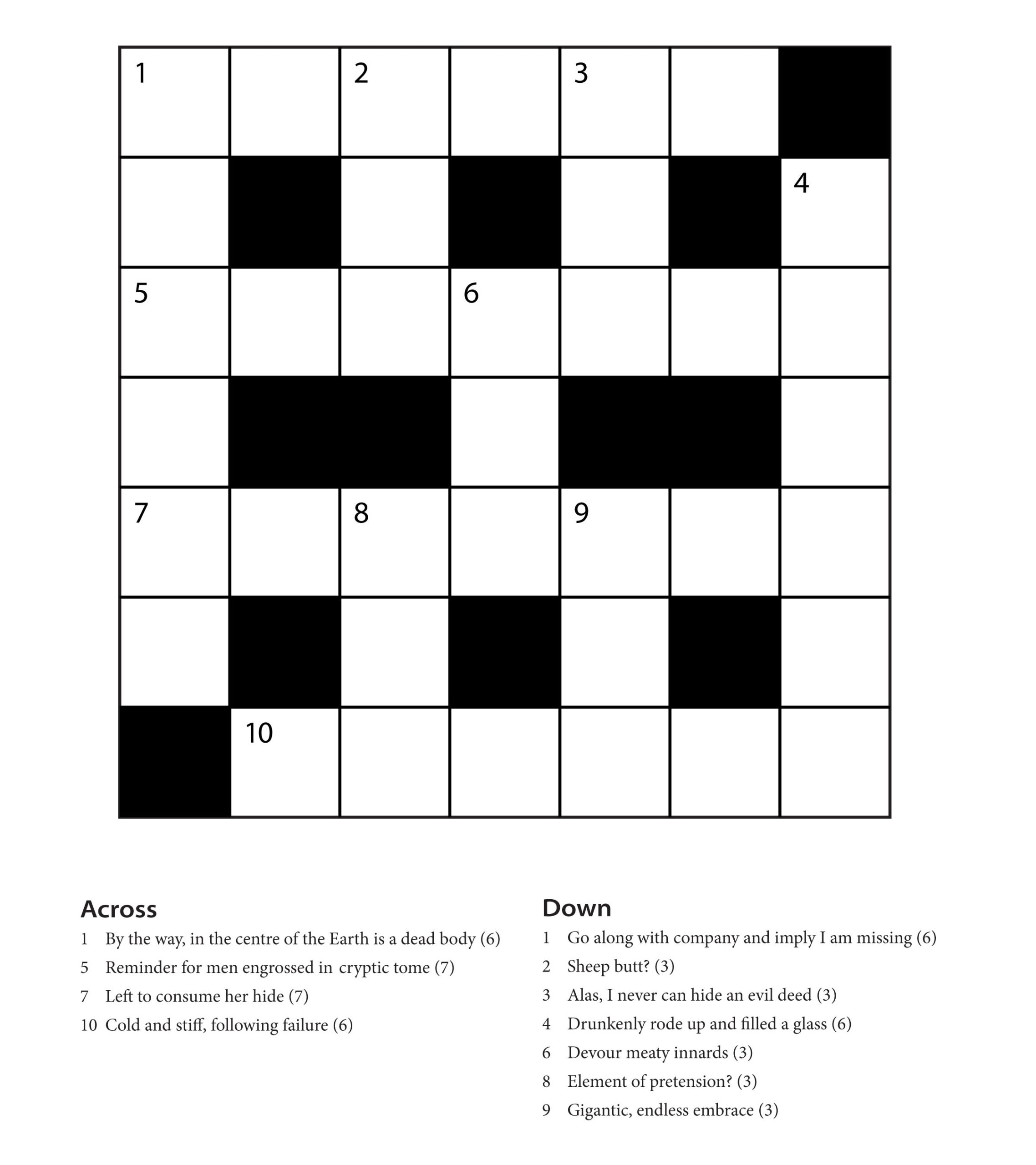 Easy Cryptic Crossword Printable Printable Crossword Puzzles Online Easy Cryptic Crossword Printable Printable Crossword Puzzles Online
