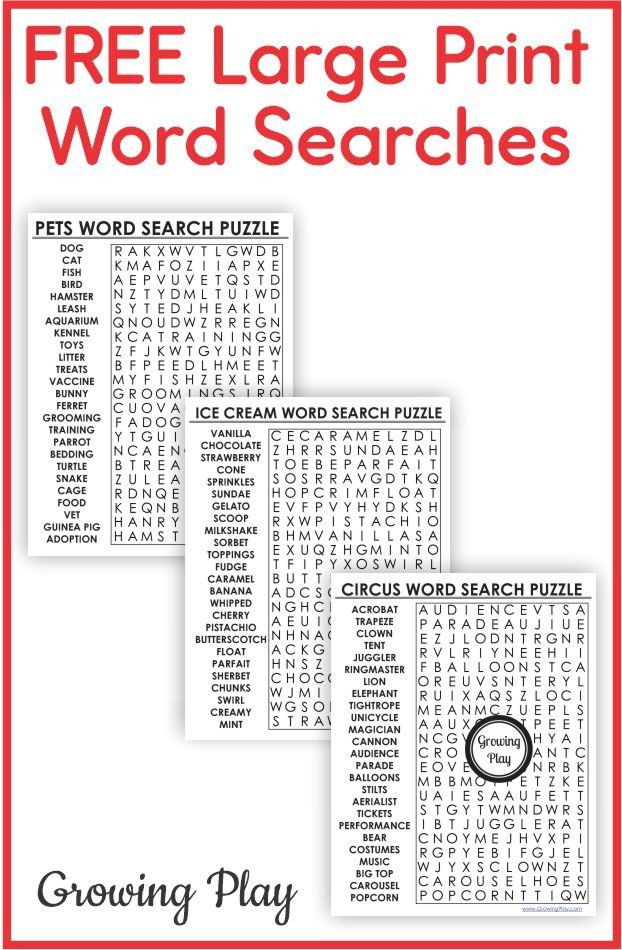 Easy Word Search Puzzles Printable Free Printable Yearly Calendar