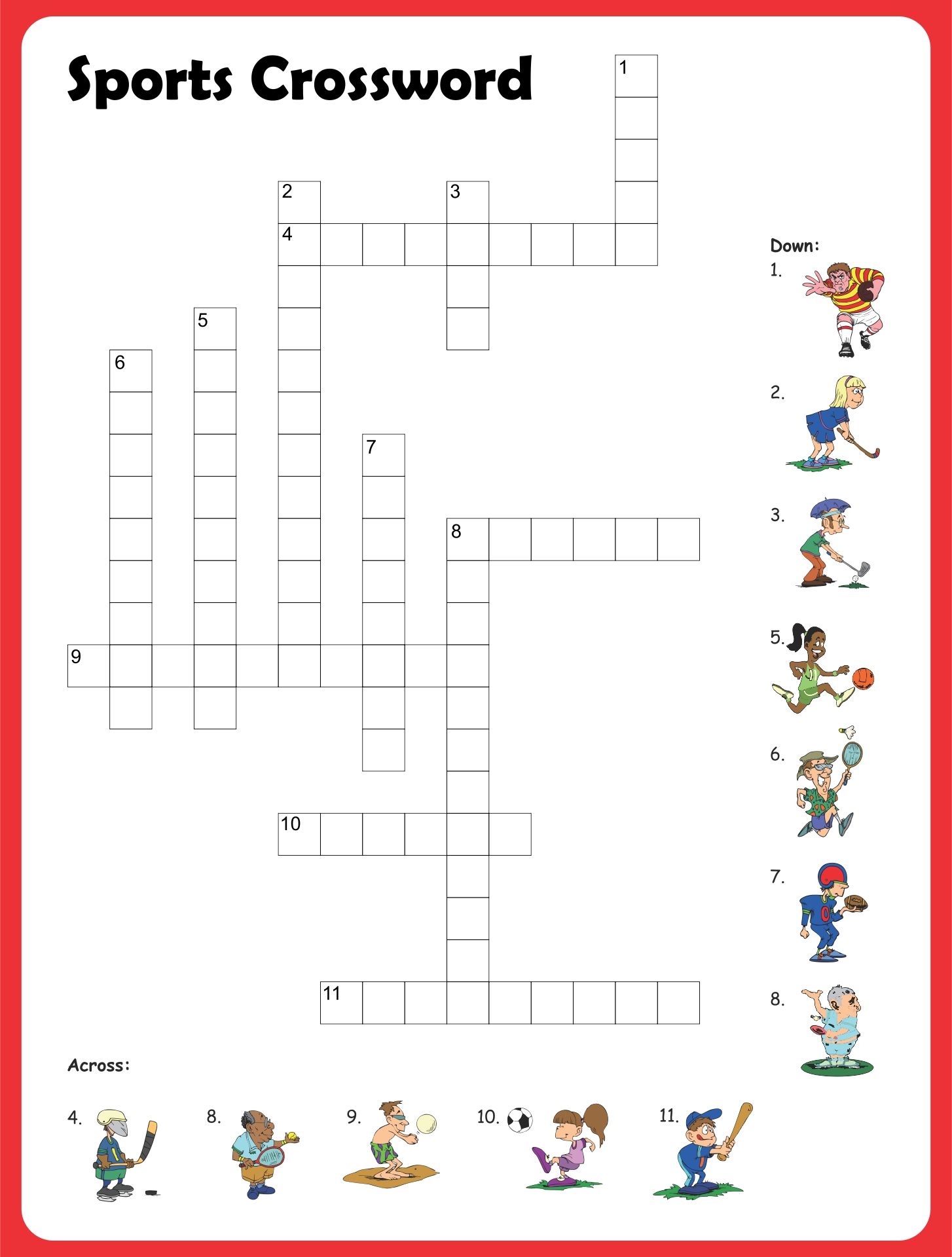 Free Crossword Puzzle Template Printable Crossword Puzzle Maker Images