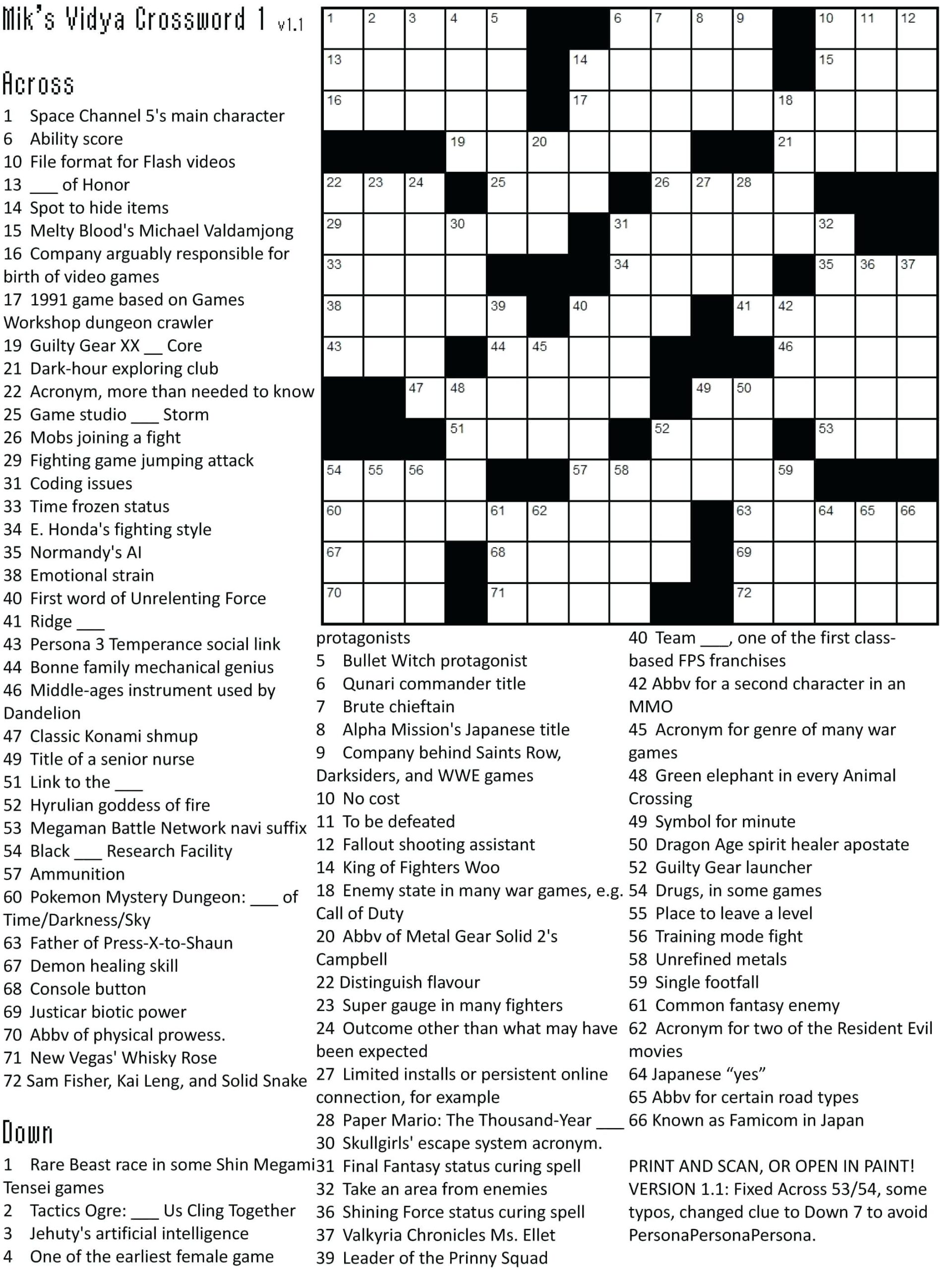 Free Online Daily Crossword Puzzles Thebigstat