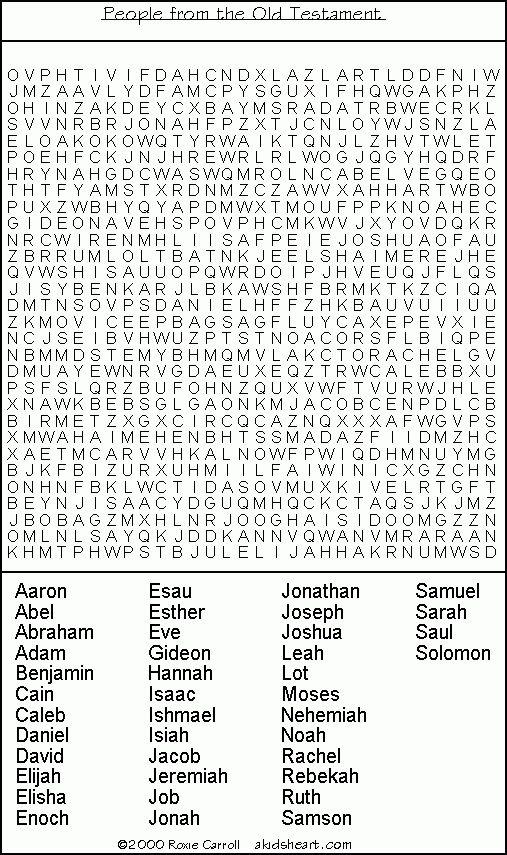 Free Printable Bible Word Search Puzzles Cool2bkids Puzzle World