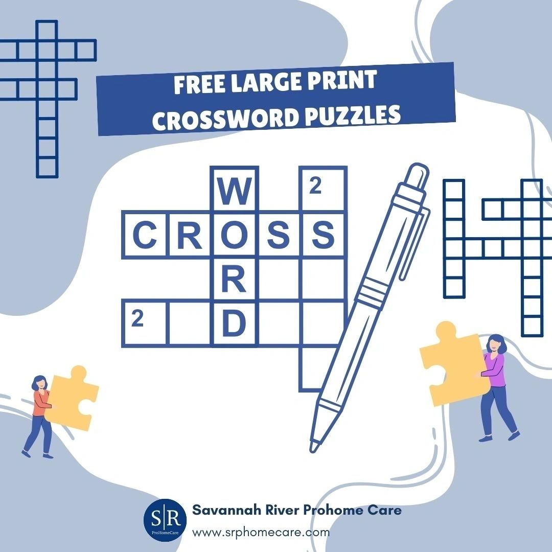 Free Printable Crossword Puzzles For Seniors Worksheets Library