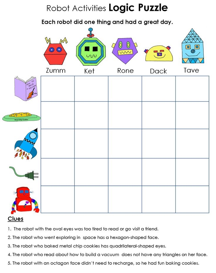 Free Printable Math Logic Puzzles Printable Logic Puzzles