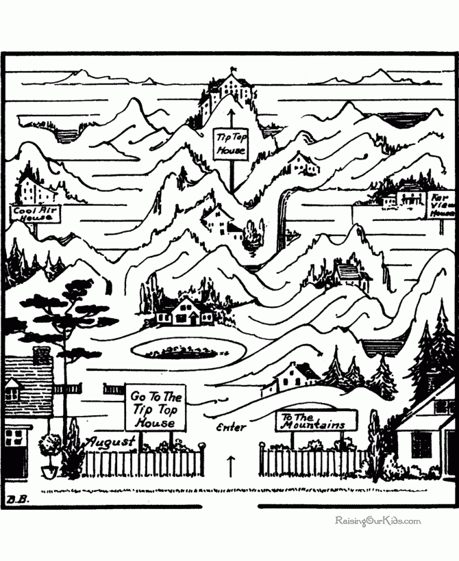 Free Printable Maze Puzzles 024