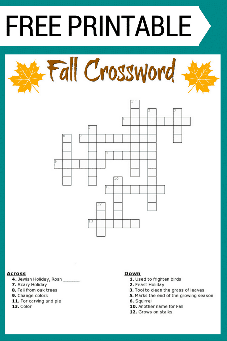 Free Printable Puzzle Worksheets Printable Crossword Puzzles