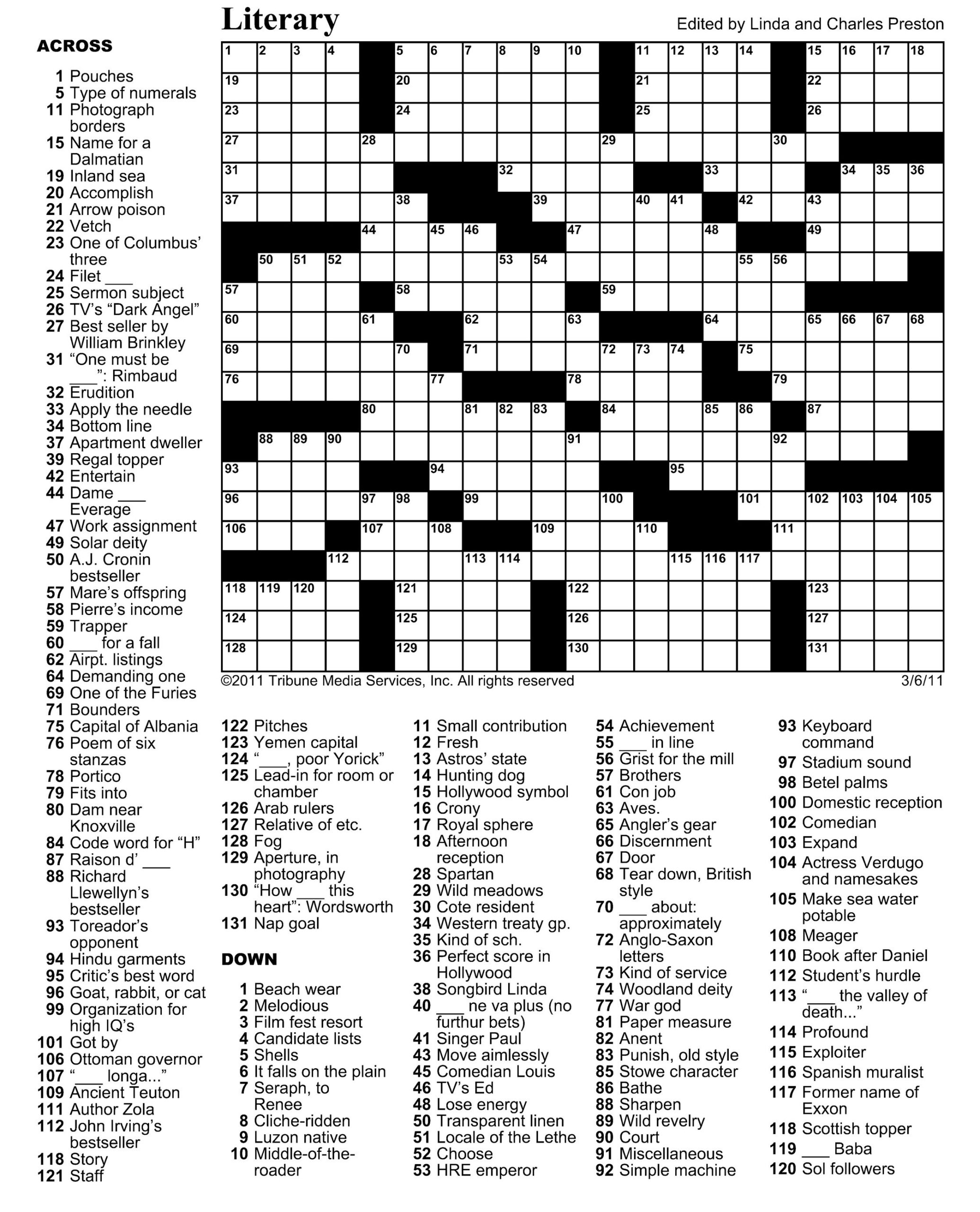 Free Printable Star Magazine Crossword Puzzles Sally Crossword Puzzles Free Printable Star Magazine Crossword Puzzles Sally Crossword Puzzles