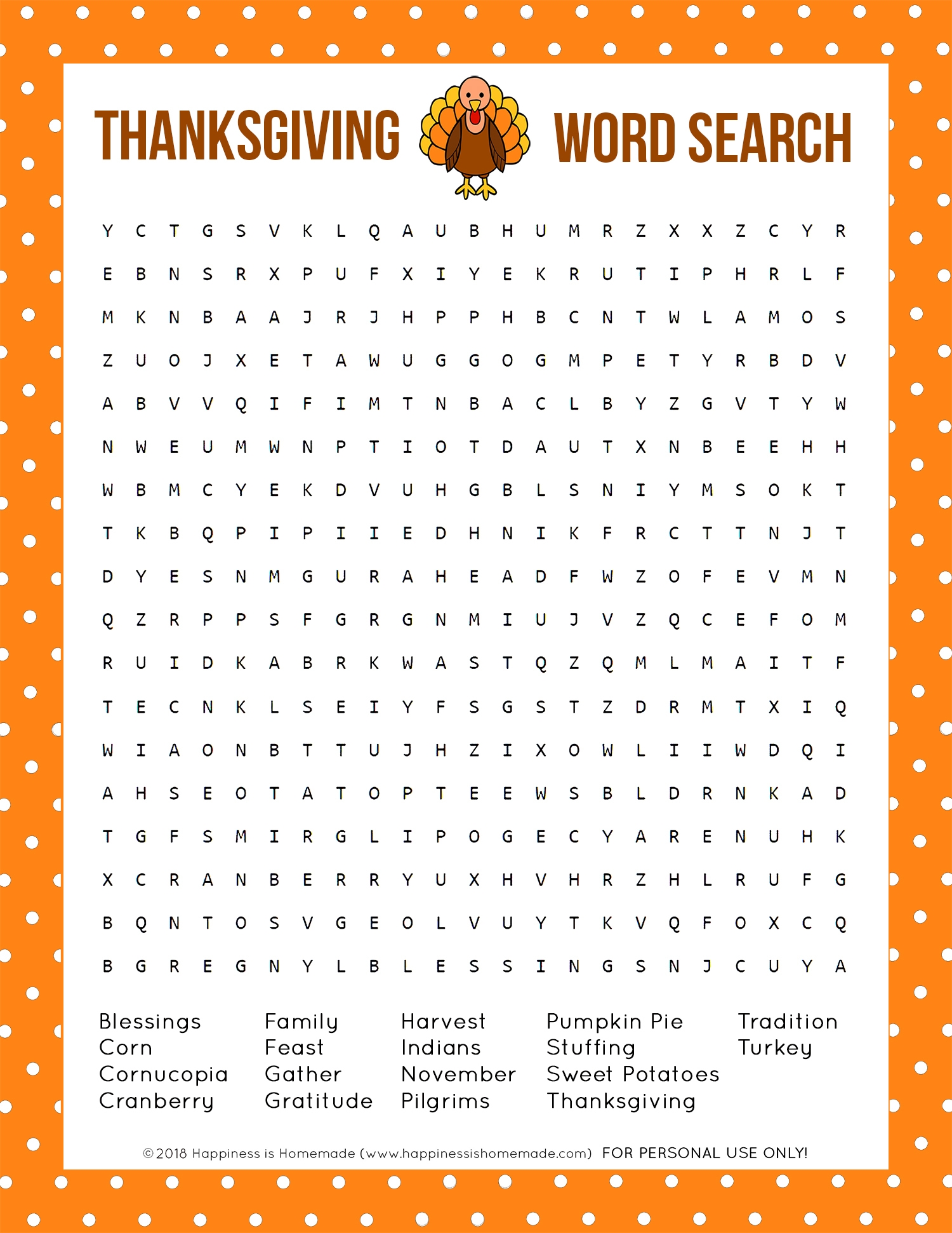 Free Printable Thanksgiving Word Search Puzzles For Adults Word