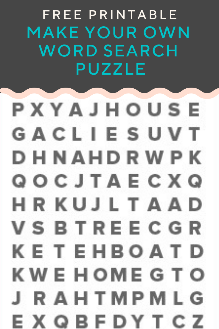 Free Printable Word Search Puzzle Maker Turkgeser