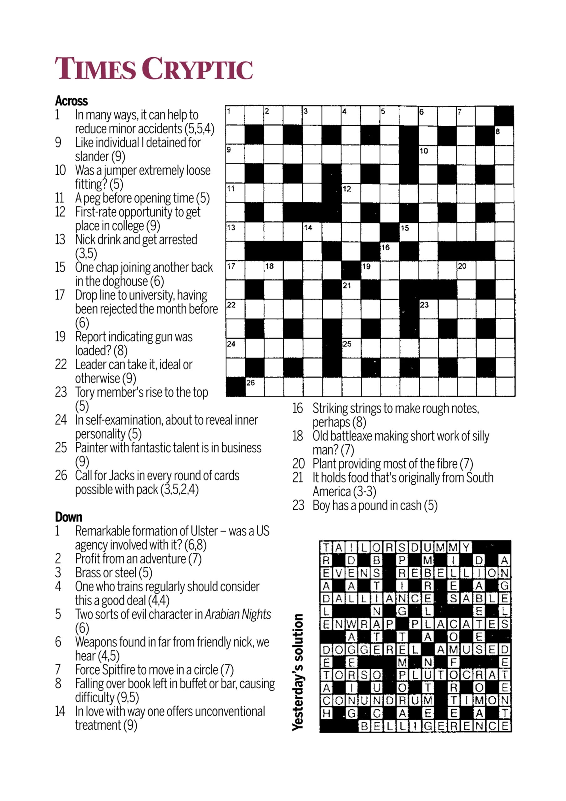 Handy Cryptic Crosswords Magazine Lovatts Crosswords Puzzles 