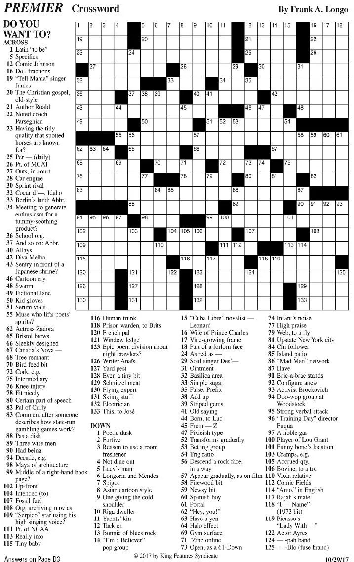 Hard Printable Crossword Puzzles Hard Printable Crossword Puzzles