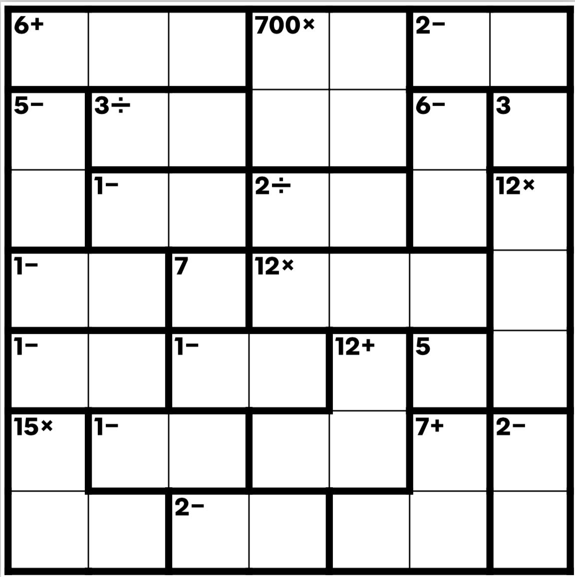 Kenken 9x9 Printable James Crossword Puzzles