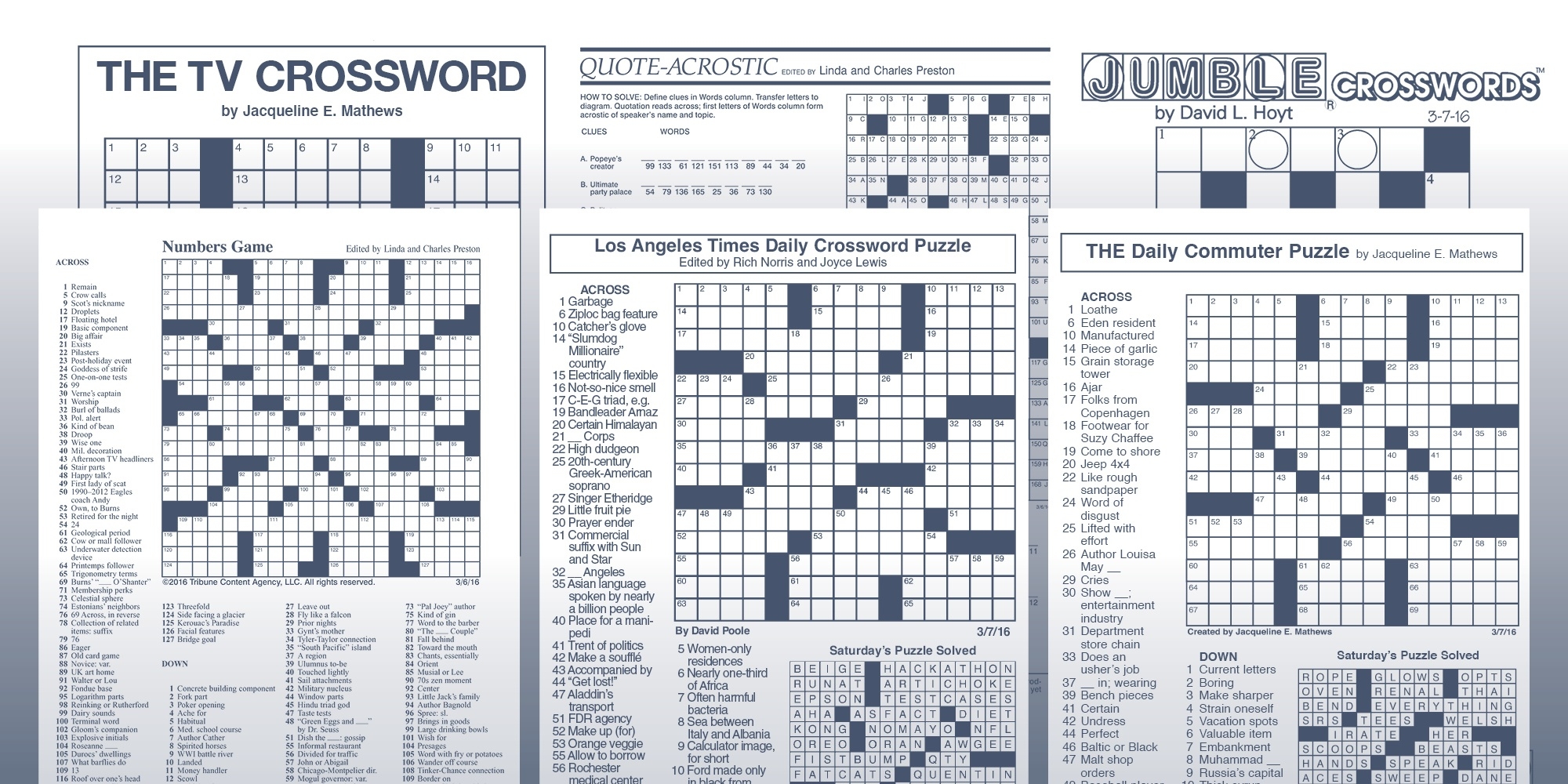 La Times Free Printable Crossword Puzzles