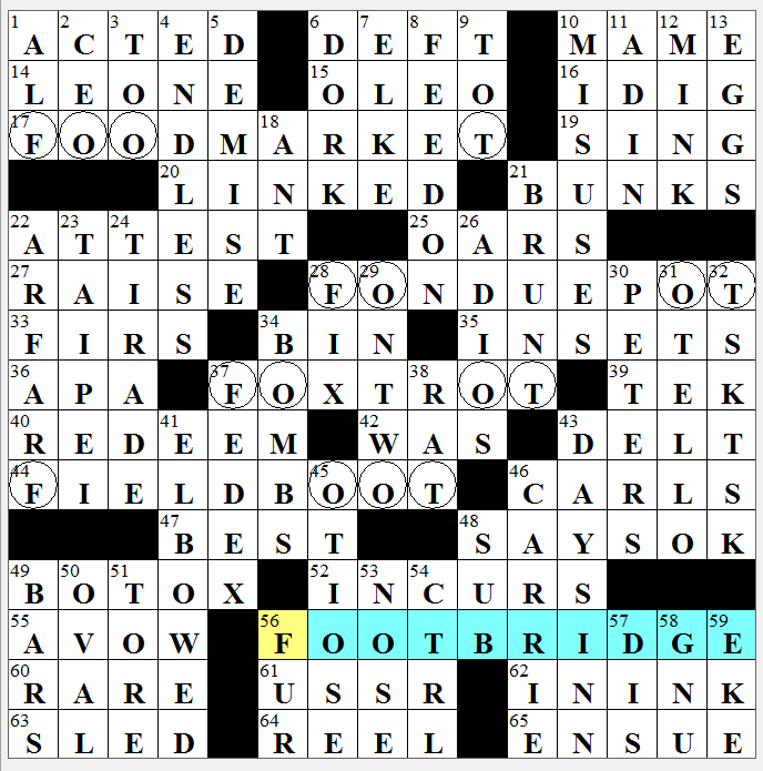 Latimes Crossword Corner