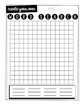 Make Your Own Word Find Puzzle Free Printable NBKomputer