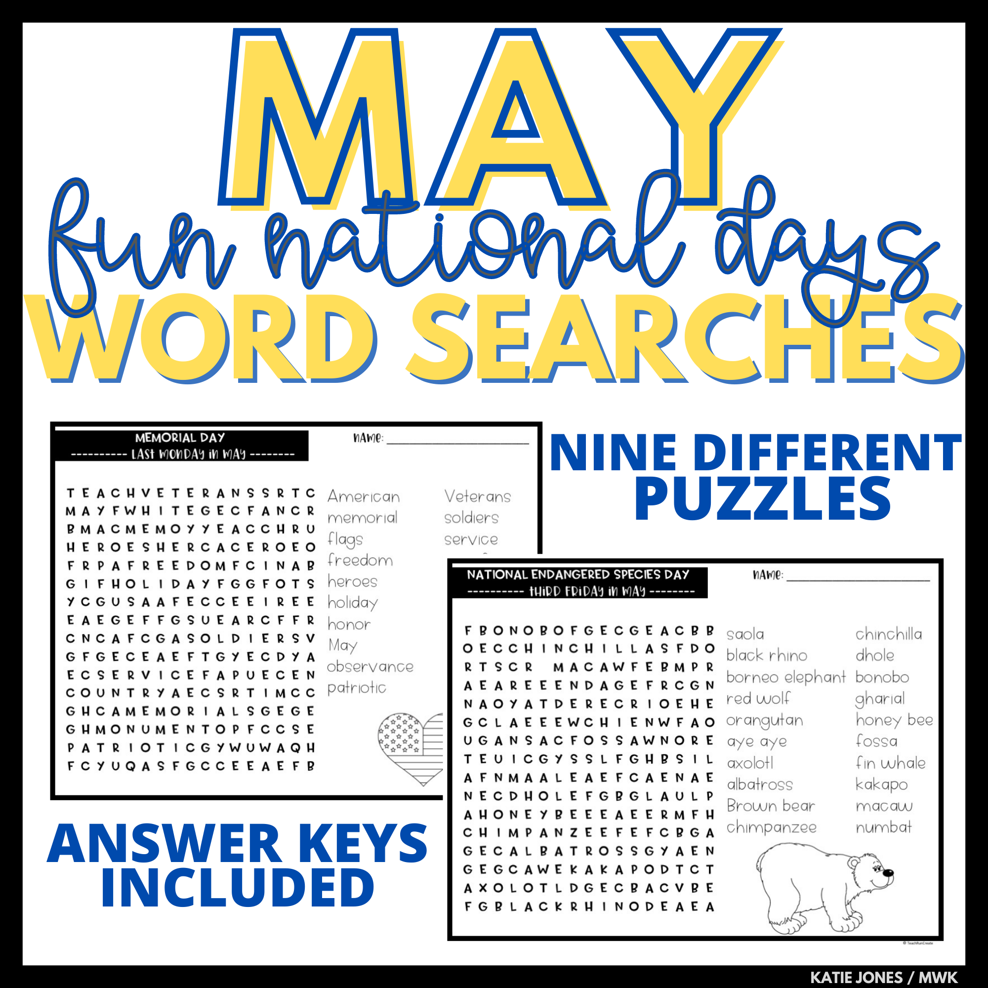 May Word Search Puzzles Printable Word Search Maker