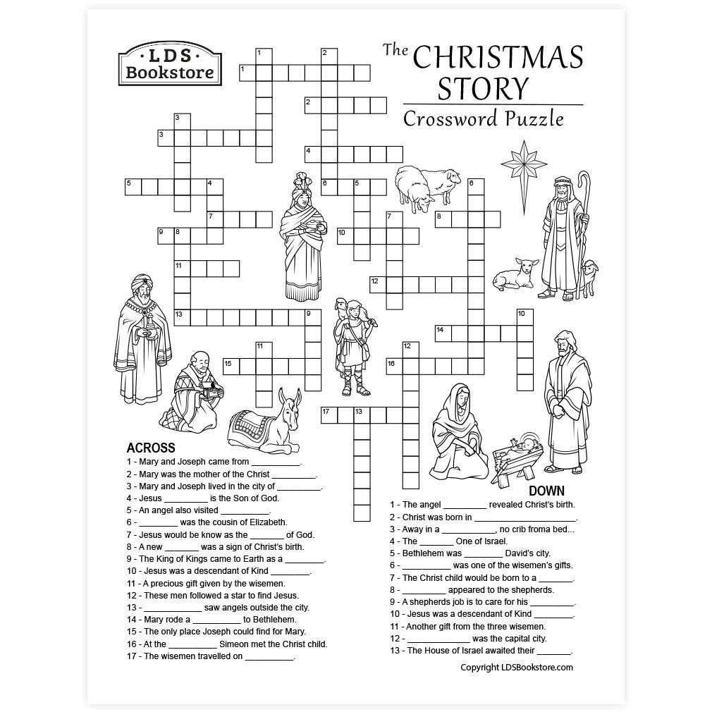 Nativity Crossword Puzzle Printable