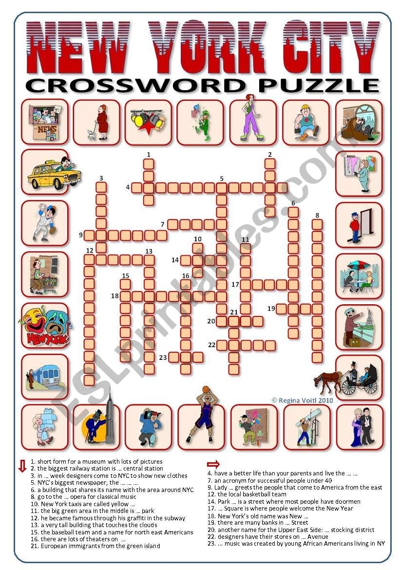 New York Crossword Puzzle Printable Printable Free Templates