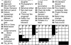 Newsday Crossword Puzzle For Mar 31 2017 stanley Newman Printable 