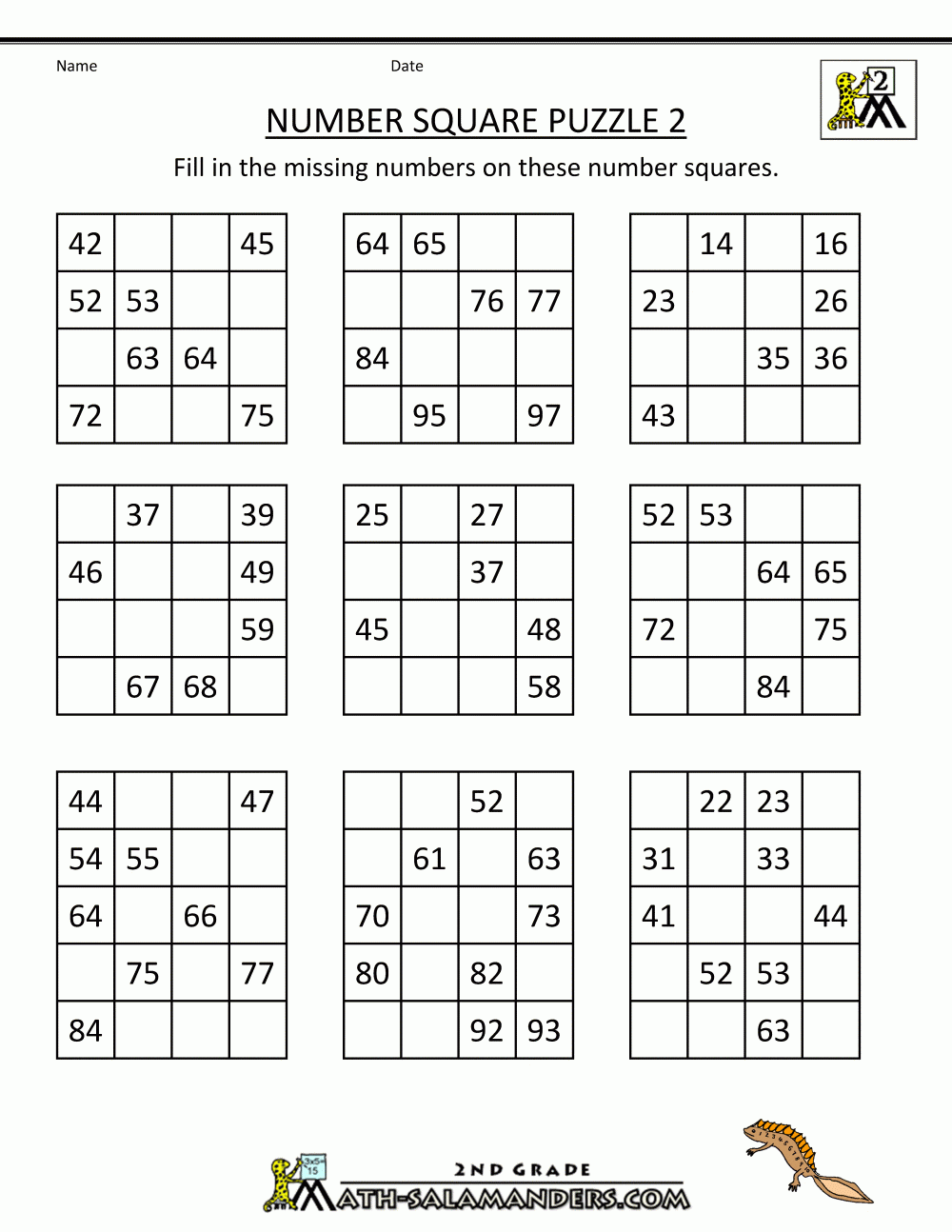 Number Square Puzzles Printable Multiplication Puzzle Printable Number Square Puzzles Printable Multiplication Puzzle Printable
