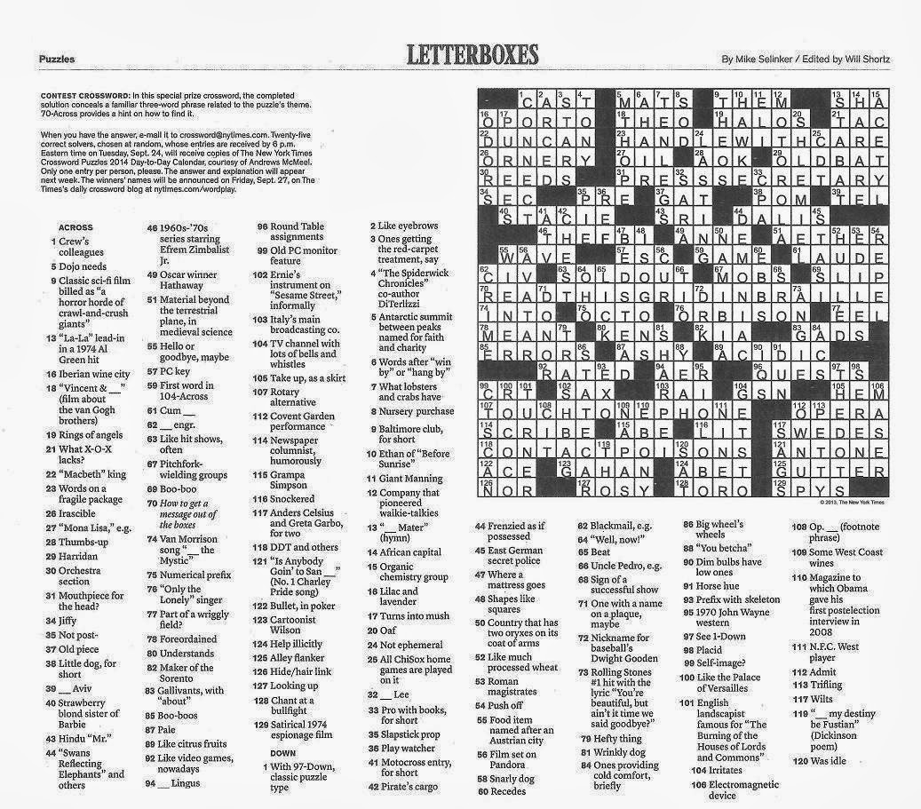 Nytimes Crossword Archive Sekafleet