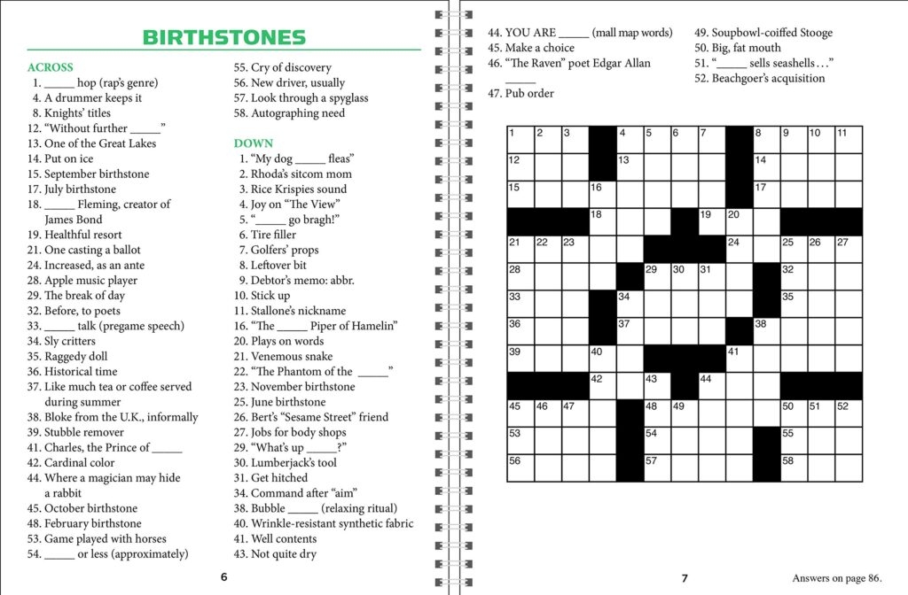 Printable Aarp Crossword Puzzles Free Crossword Puzzles Printable