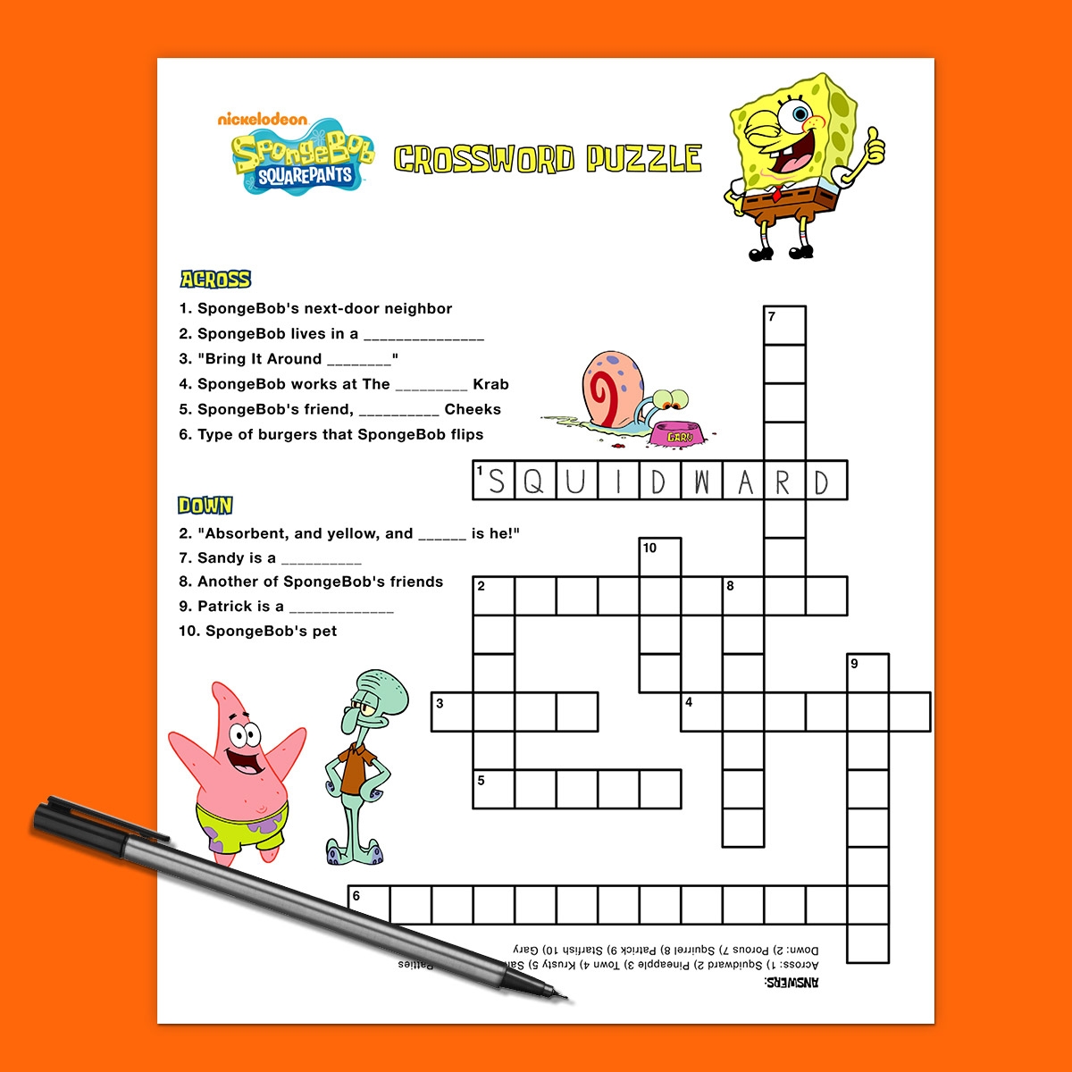 Printable Birthday Puzzles Printable Crossword Puzzles