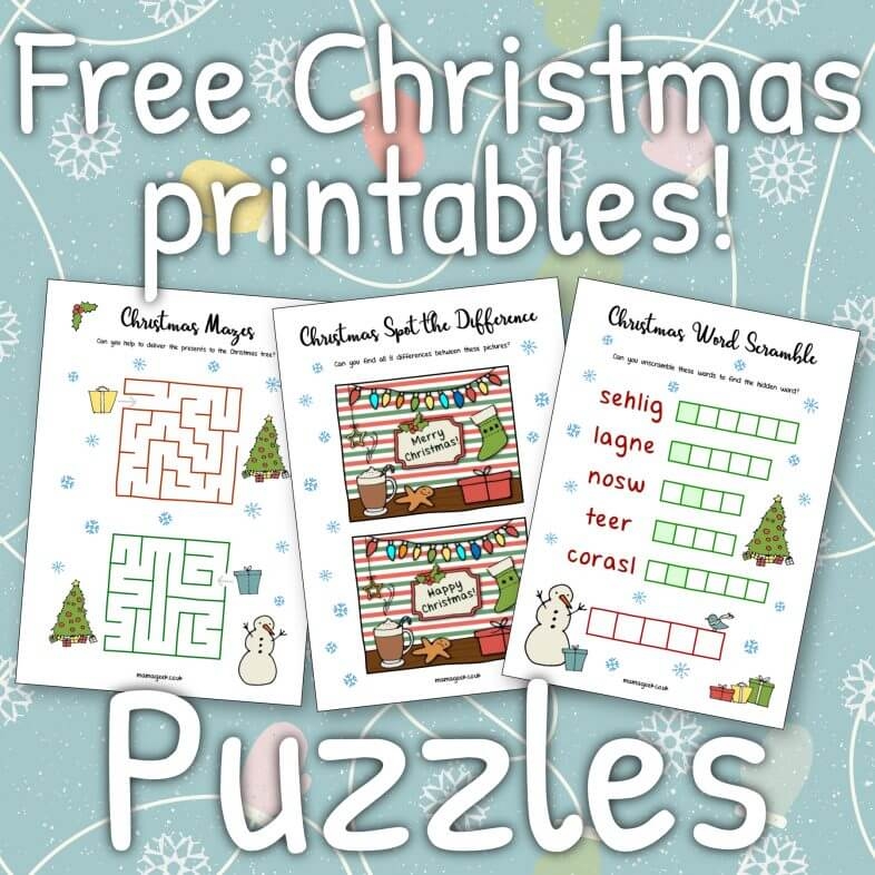 Printable Christmas Puzzles For Adults