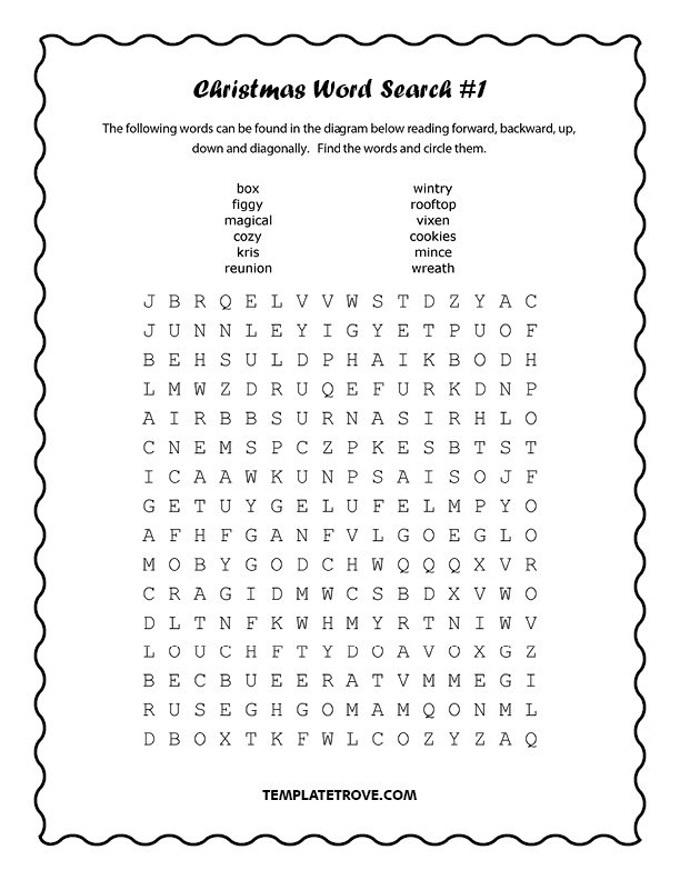 Printable Christmas Puzzles