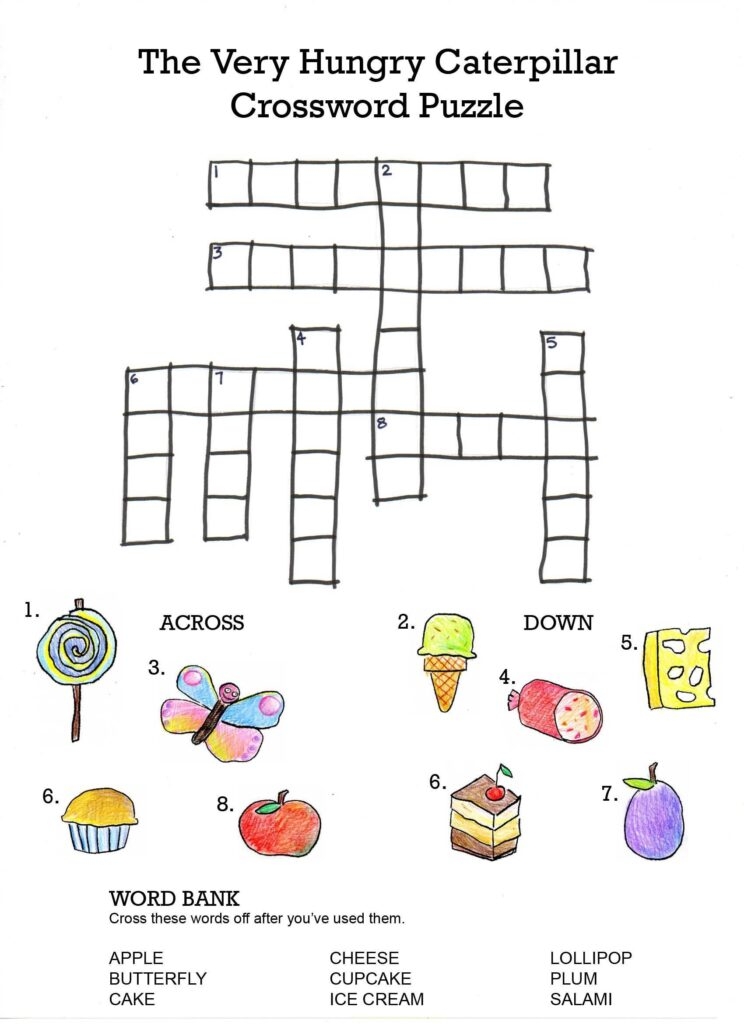 Printable Crossword Puzzle For 2nd Graders Free Crossword Puzzles 