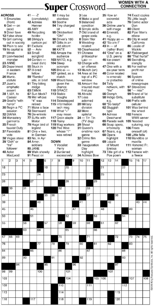 Printable Crossword Puzzle Paper Free Crossword Puzzles Printable