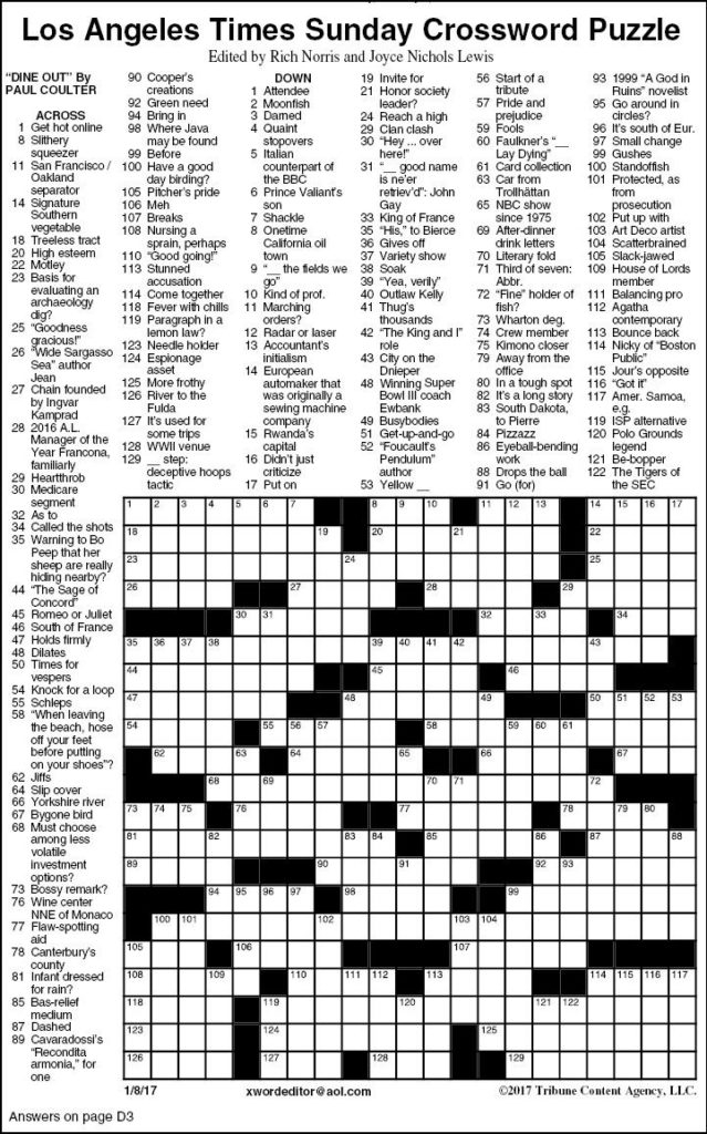 Printable Crossword Puzzles La Times Printable Word Searches Printable Crossword Puzzles La Times Printable Word Searches