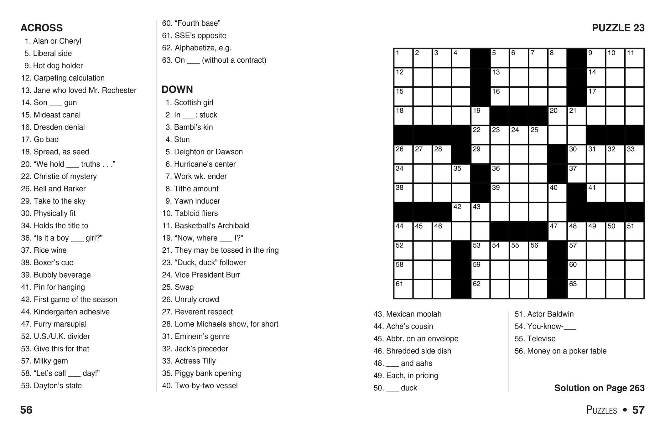 Printable Crossword Puzzles Universal Printable Crossword Puzzles